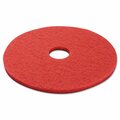 Overtime 17 in. dia Standard Buffing Floor Pads - Red OV3762230